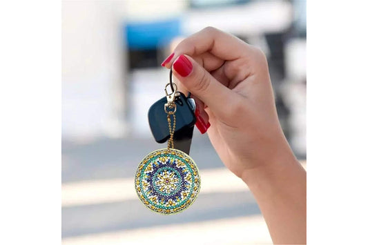 Diamond Painting Mandala Sleutelhanger